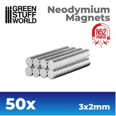 Neodymium Magnets 3x2mm - 50 units (N52)